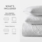 Lightweight Floral Stitch Quilted Coverlet Set