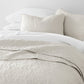 Lightweight Floral Stitch Quilted Coverlet Set