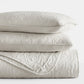 Lightweight Floral Stitch Quilted Coverlet Set