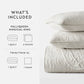 Lightweight Floral Stitch Quilted Coverlet Set