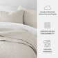 Lightweight Floral Stitch Quilted Coverlet Set