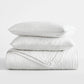 Lightweight Floral Stitch Quilted Coverlet Set