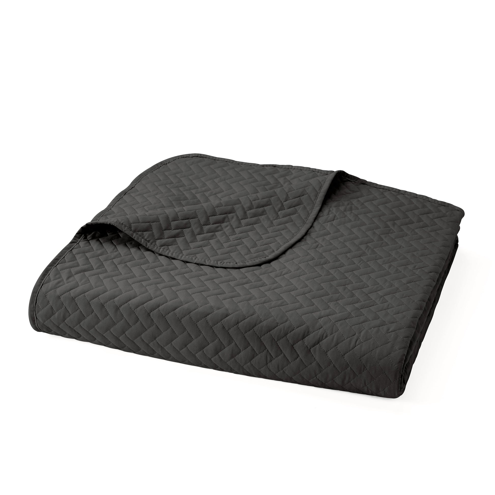 Lightweight Herringbone Stitch Quilted Coverlet Set