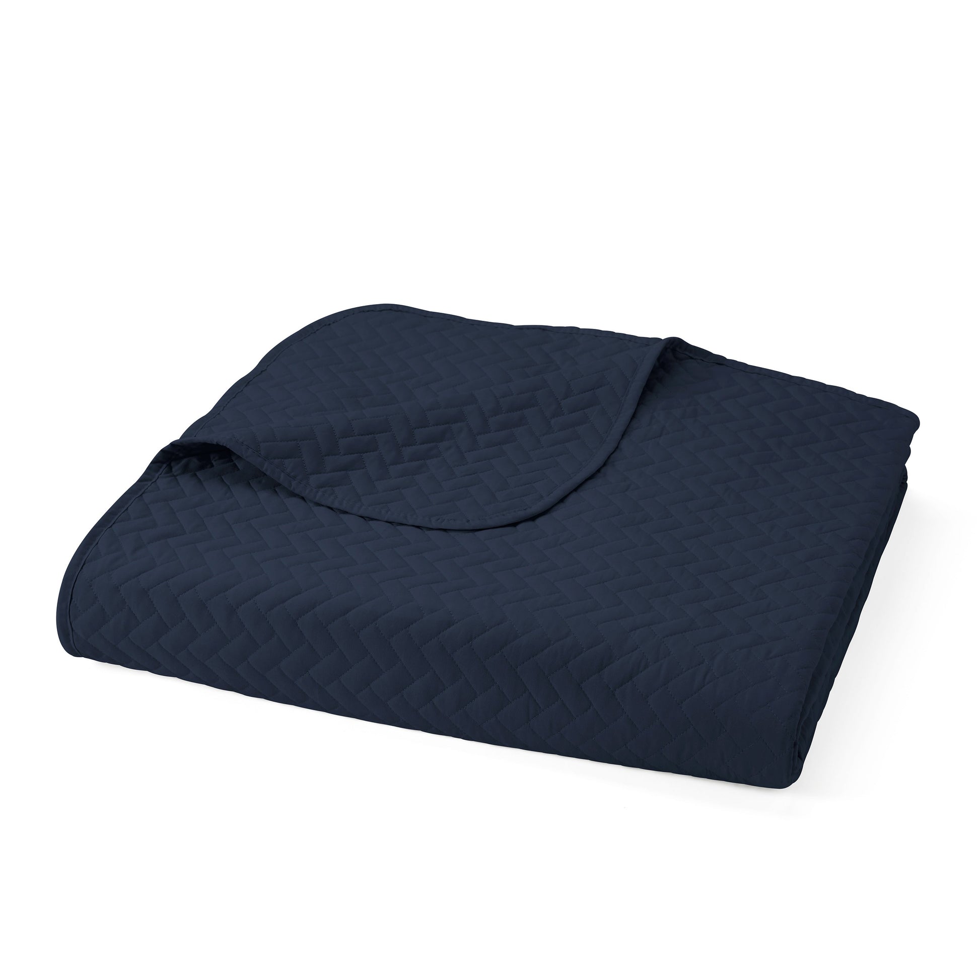 Lightweight Herringbone Stitch Quilted Coverlet Set