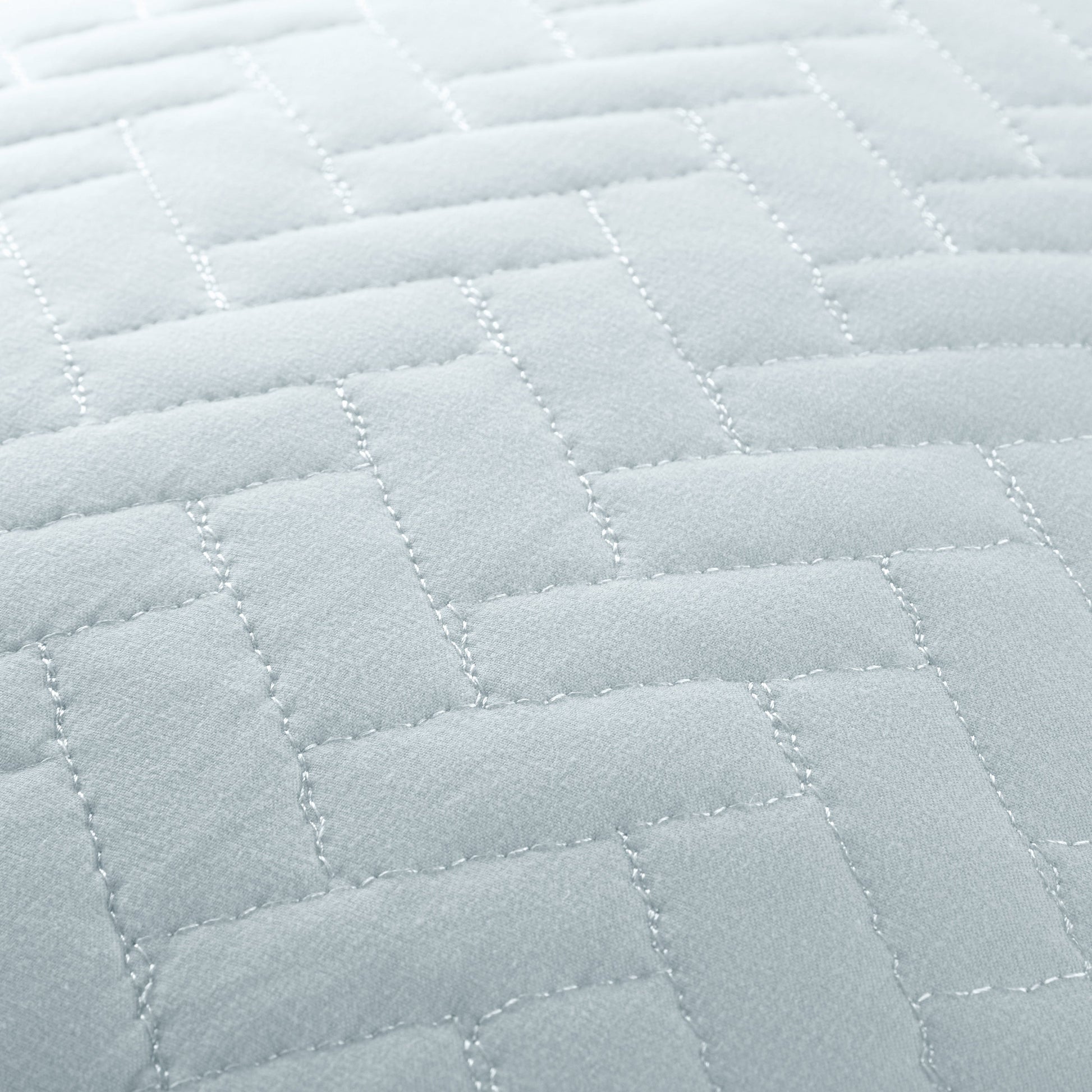 Lightweight Herringbone Stitch Quilted Coverlet Set