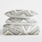Painted Chevron Patterned Reversible Quilted Coverlet Set