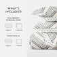 Painted Chevron Patterned Reversible Quilted Coverlet Set