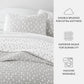 Neutral Dots Patterned Reversible Quilted Coverlet Set