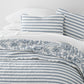 Jacobean Patterned Reversible Quilted Coverlet Set