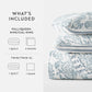 Jacobean Patterned Reversible Quilted Coverlet Set