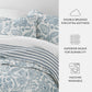 Jacobean Patterned Reversible Quilted Coverlet Set