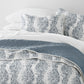 Classic Damask Patterned Reversible Quilted Coverlet Set
