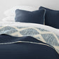 Distressed Diamond Patterned Reversible Quilted Coverlet Set