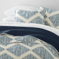 Distressed Diamond Patterned Reversible Quilted Coverlet Set