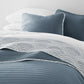 Scalloped Patterned Reversible Quilted Coverlet Set