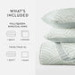 Scalloped Patterned Reversible Quilted Coverlet Set