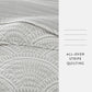 Scalloped Patterned Reversible Quilted Coverlet Set