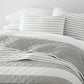Summer Stripes Patterned Reversible Quilted Coverlet Set
