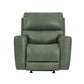 Leather Italia - Laredo Glider Recliner in Sage Moss