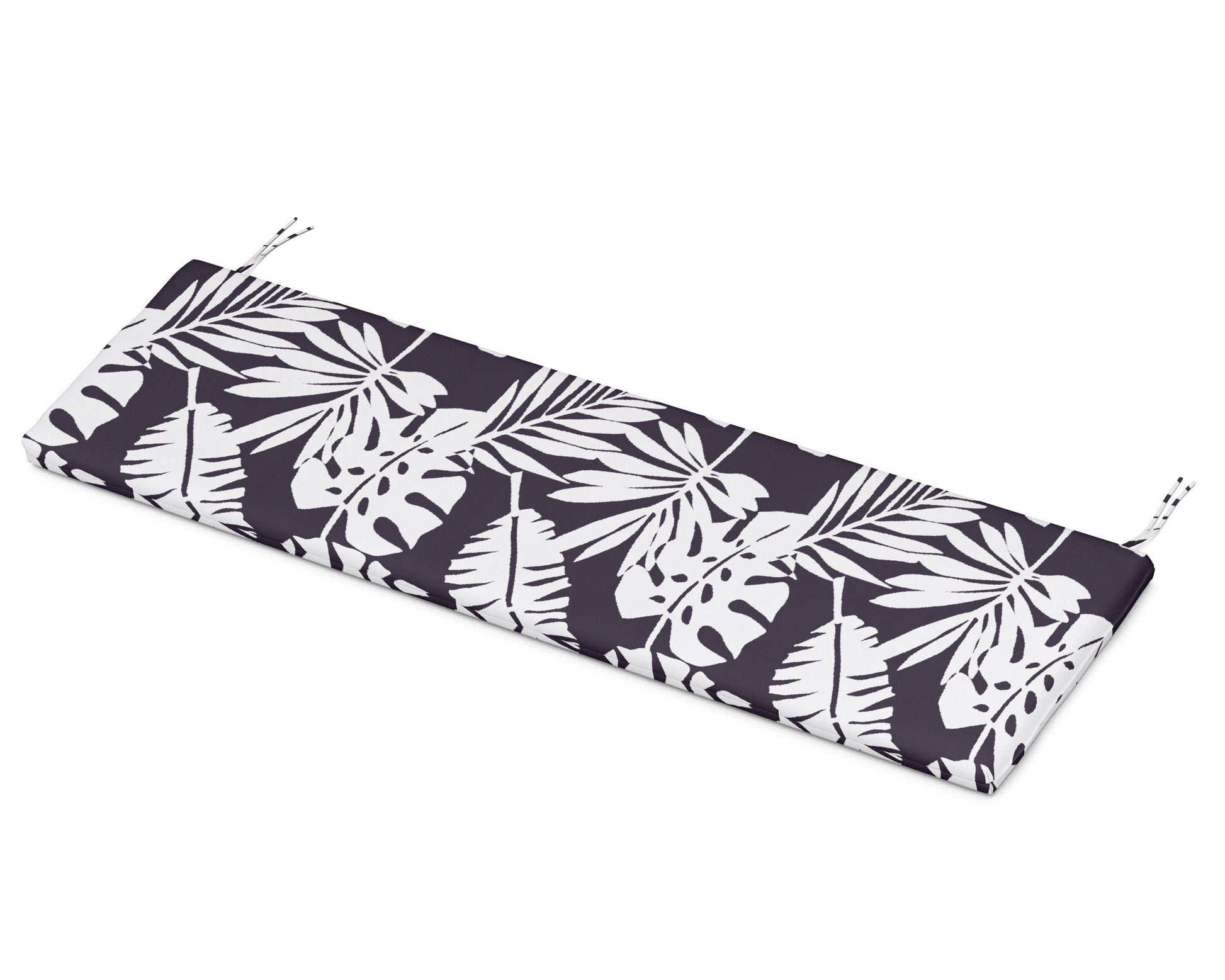 POLYWOOD Bench Seat Cushion - 17.5"D x 55"W x 2.5"H — Leaf Navy
