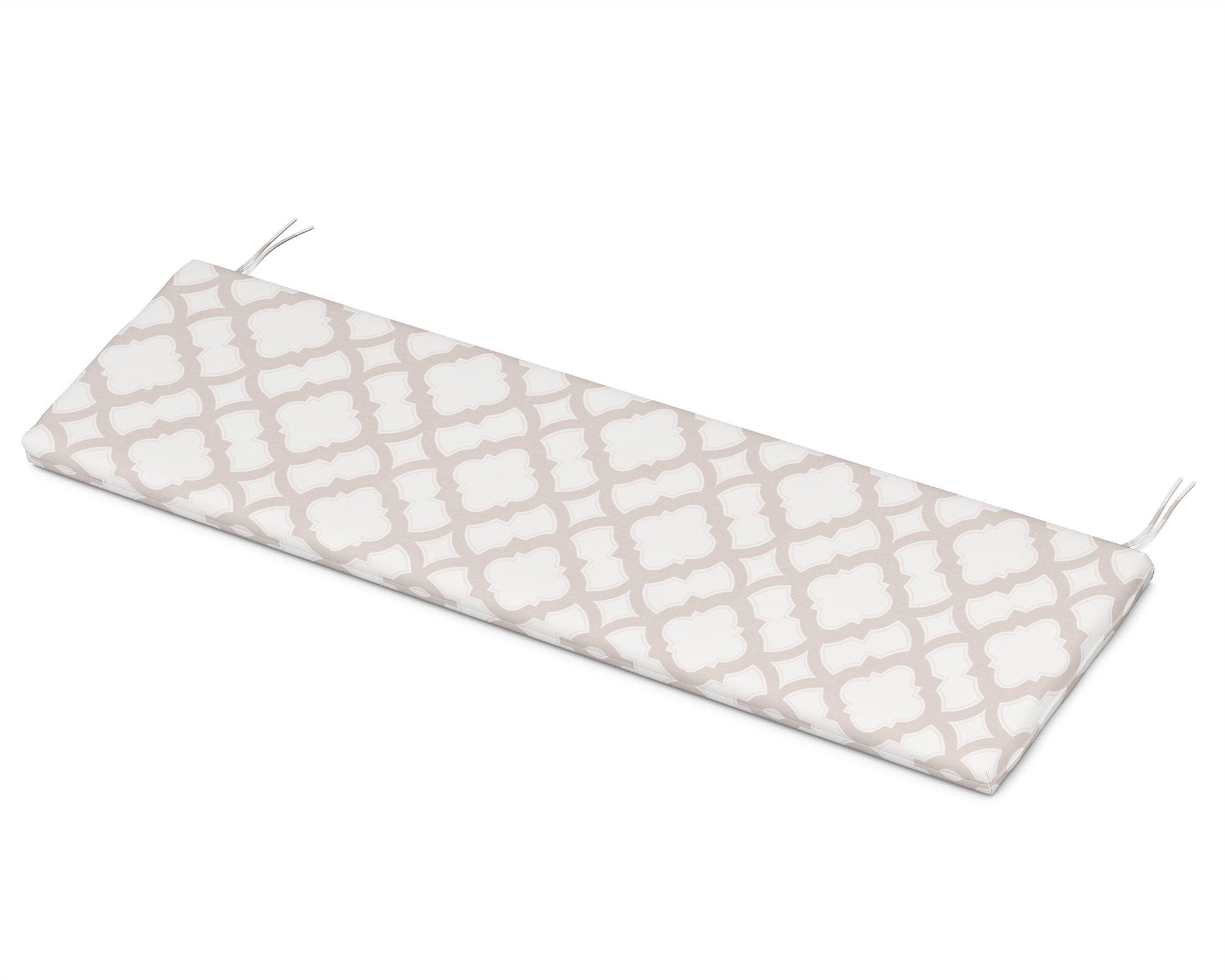 POLYWOOD Bench Seat Cushion - 18.5"D x 55.5"W x 2.5"H — Trellis Dune Burlap