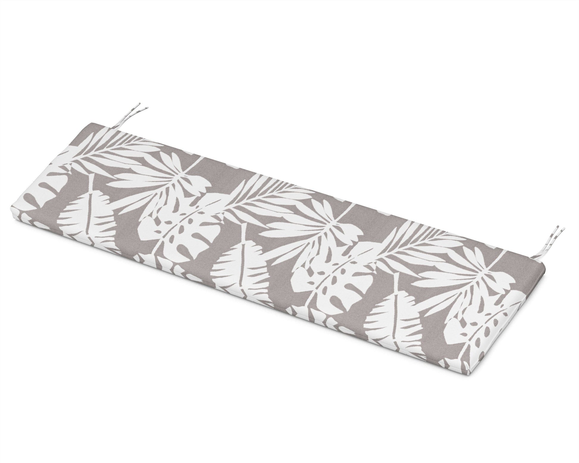 POLYWOOD Bench Seat Cushion - 17.25"D x 68.5"W x 2.5"H — Leaf Grey Mist