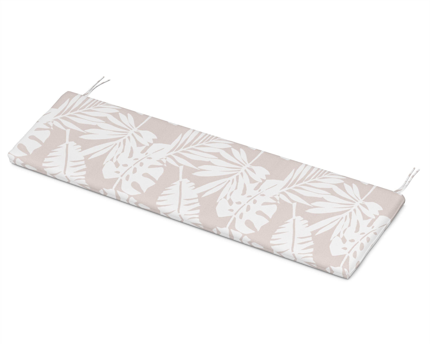 POLYWOOD Bench Seat Cushion - 17.5"D x 55"W x 2.5"H — Leaf Dune Burlap