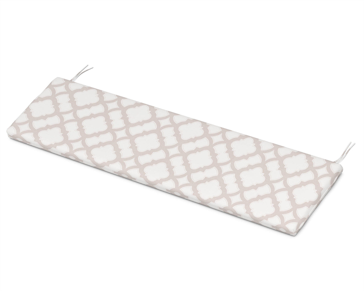 POLYWOOD Bench Seat Cushion - 17.25"D x 68.5"W x 2.5"H — Trellis Dune Burlap