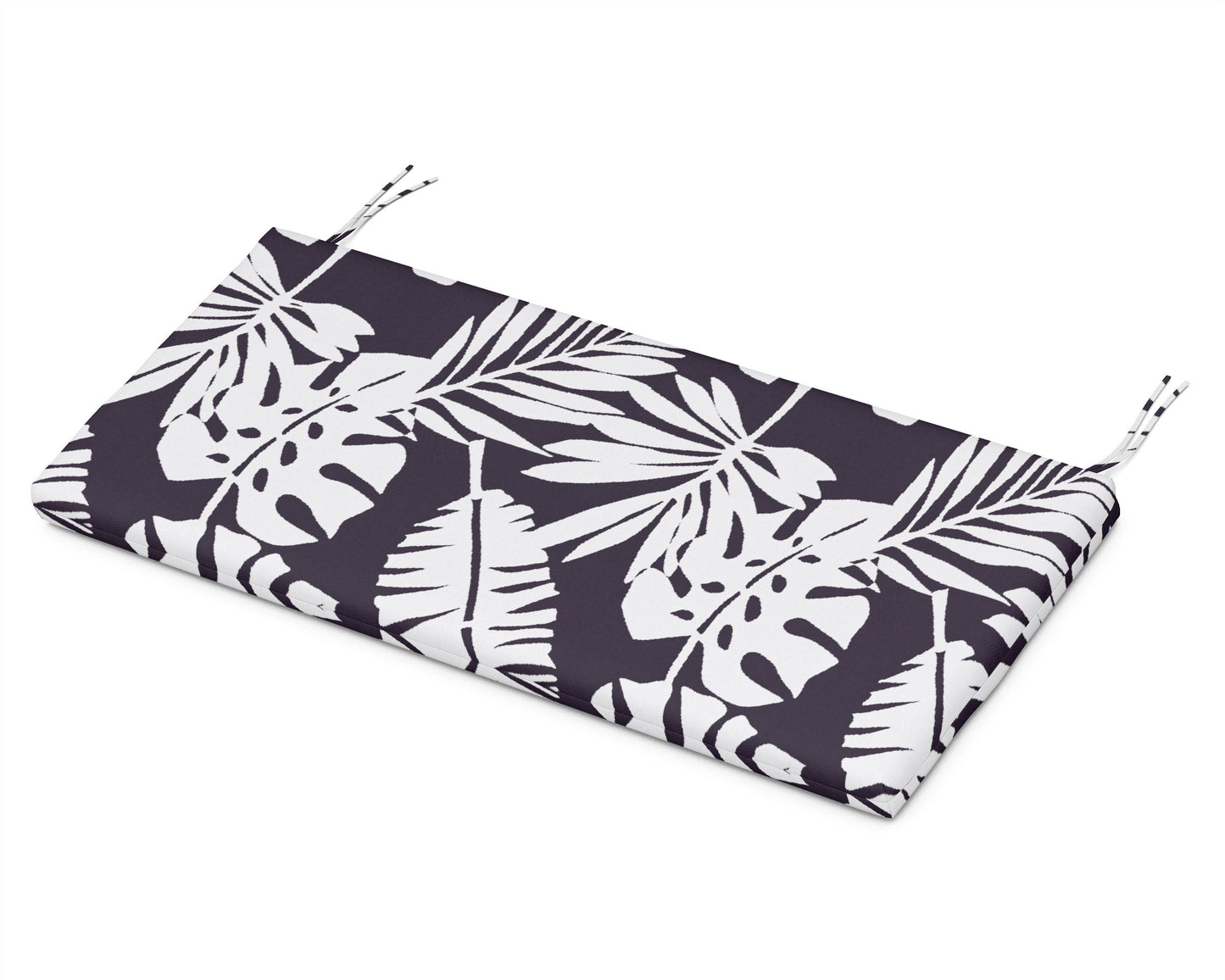 POLYWOOD Bench Seat Cushion - 17"D x 40.5"W x 2.5"H — Leaf Navy