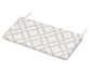 POLYWOOD Bench Seat Cushion - 17.25"D x 44.5"W x 2.5"H — Trellis Dune Burlap