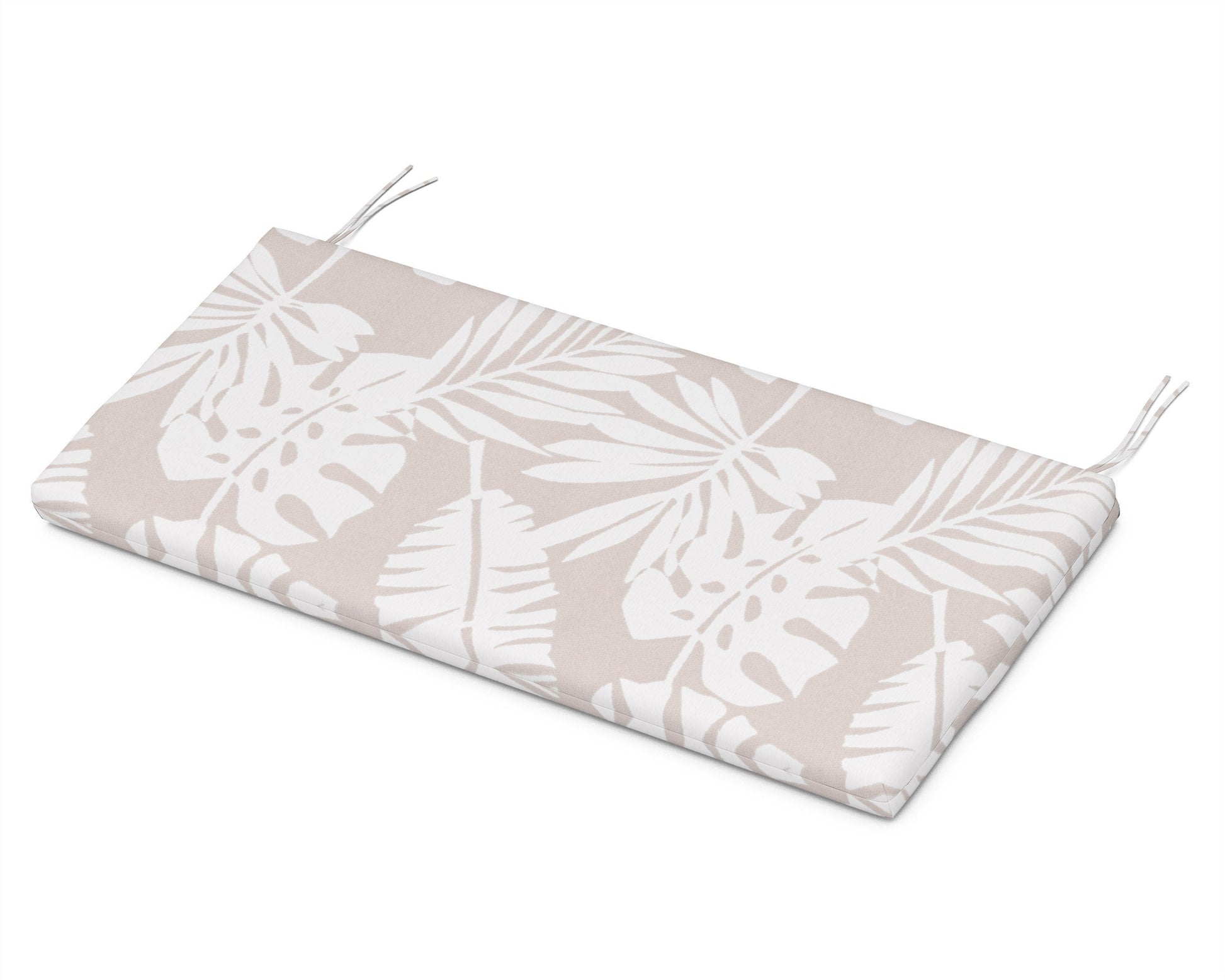 POLYWOOD Bench Seat Cushion - 17"D x 40.5"W x 2.5"H — Leaf Dune Burlap