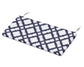POLYWOOD Bench Seat Cushion - 17.25"D x 43.5"W x 2.5"H — Trellis Navy