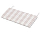POLYWOOD Bench Seat Cushion - 17.5"D x 45.5"W x 2.5"H — Buffalo Plaid Dune Burlap