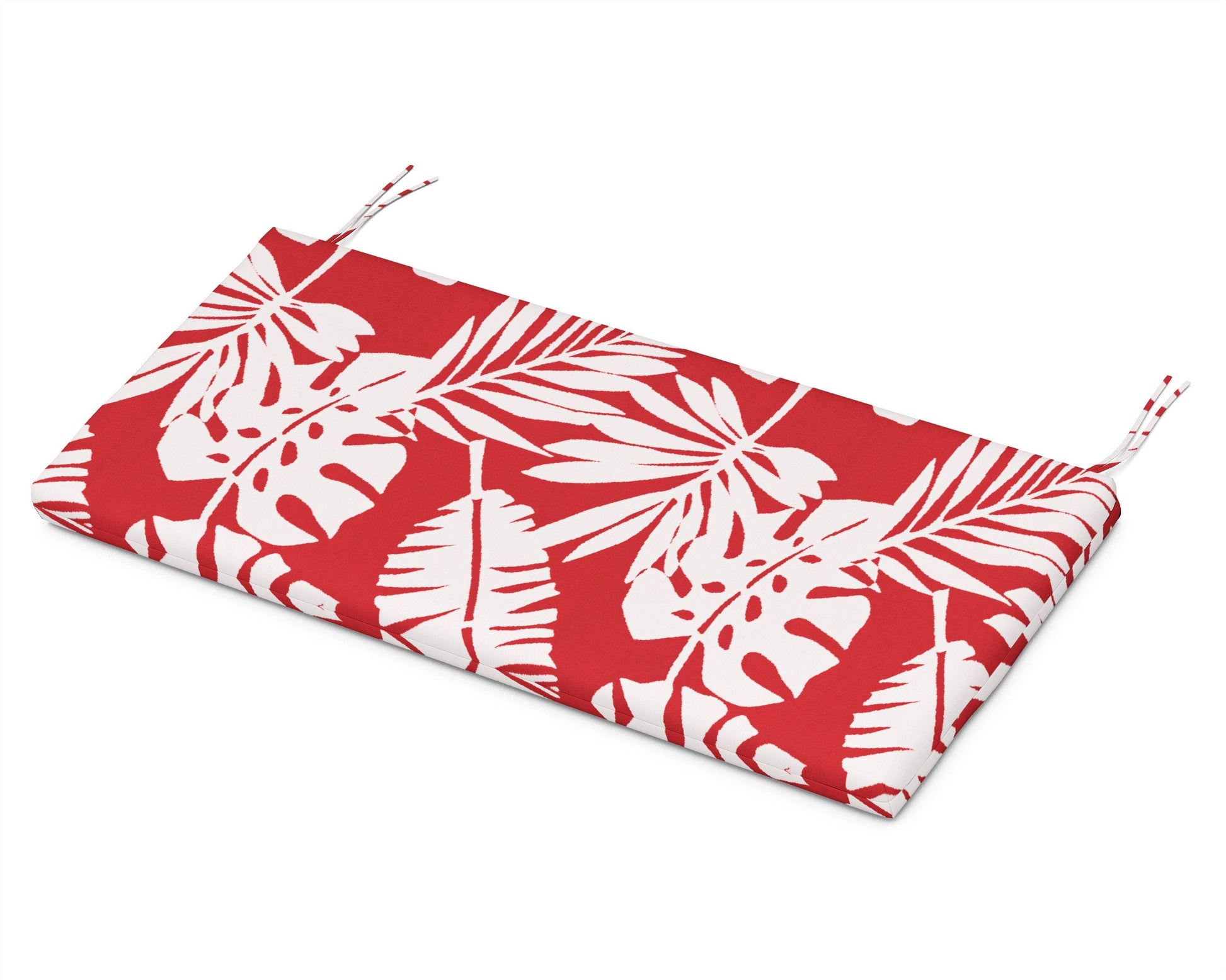 POLYWOOD Bench Seat Cushion - 17"D x 40.5"W x 2.5"H — Leaf Crimson
