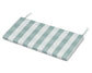 POLYWOOD Bench Seat Cushion - 17.25"D x 44.5"W x 2.5"H — Buffalo Plaid Glacier Spa