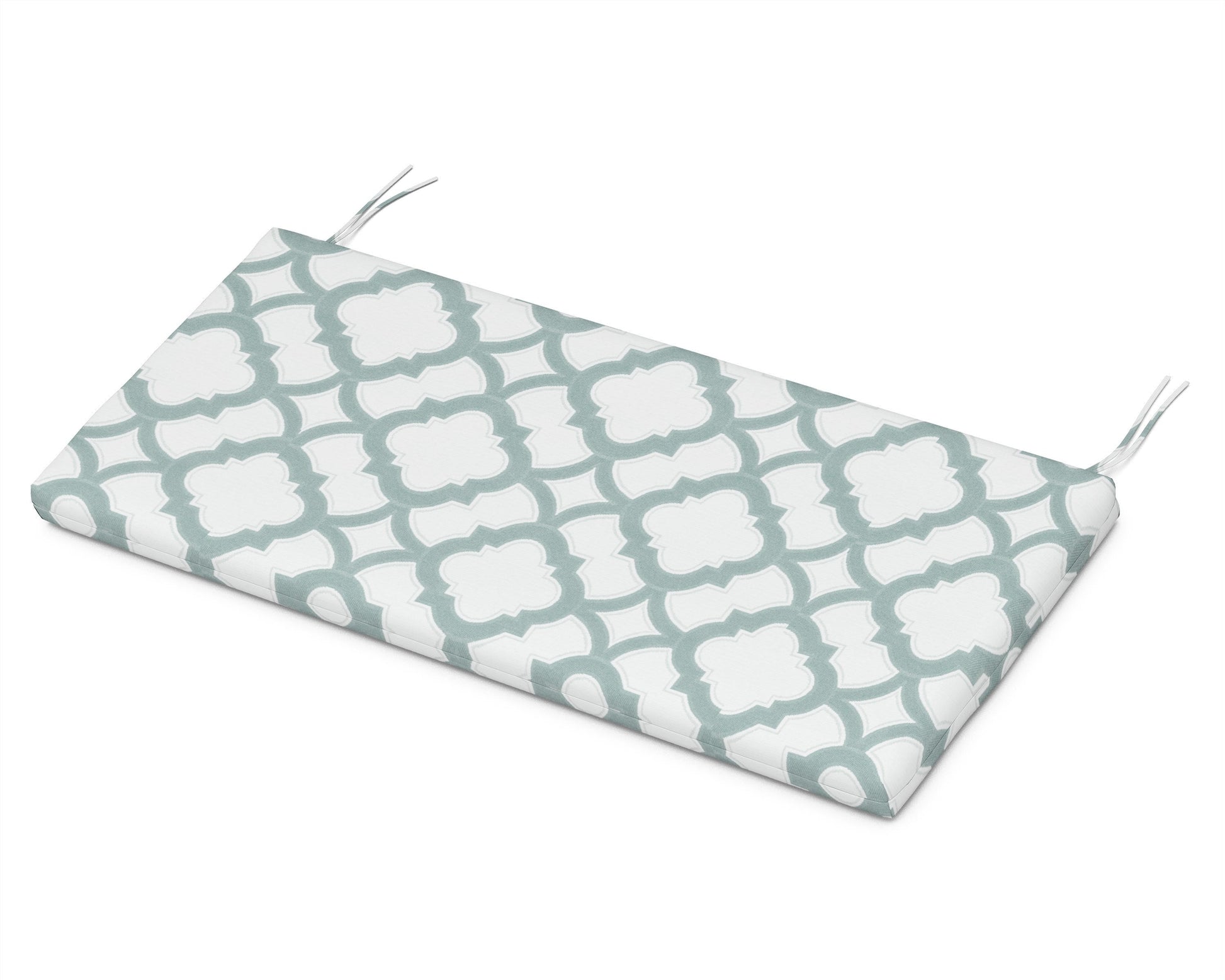 POLYWOOD Bench Seat Cushion - 17.25"D x 44.5"W x 2.5"H — Trellis Glacier Spa