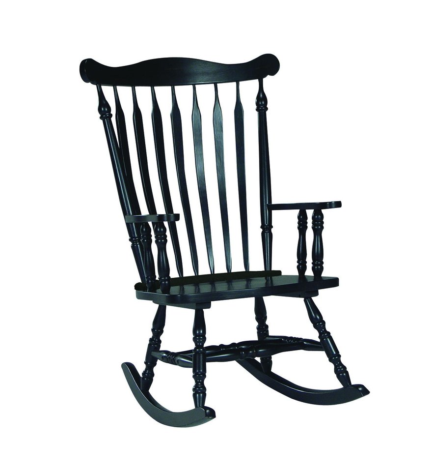 Home Accents - Colonial Rocker in Antique Black