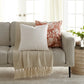 Distressed Floral Elegant Cotton Decor Throw Pillow Cover