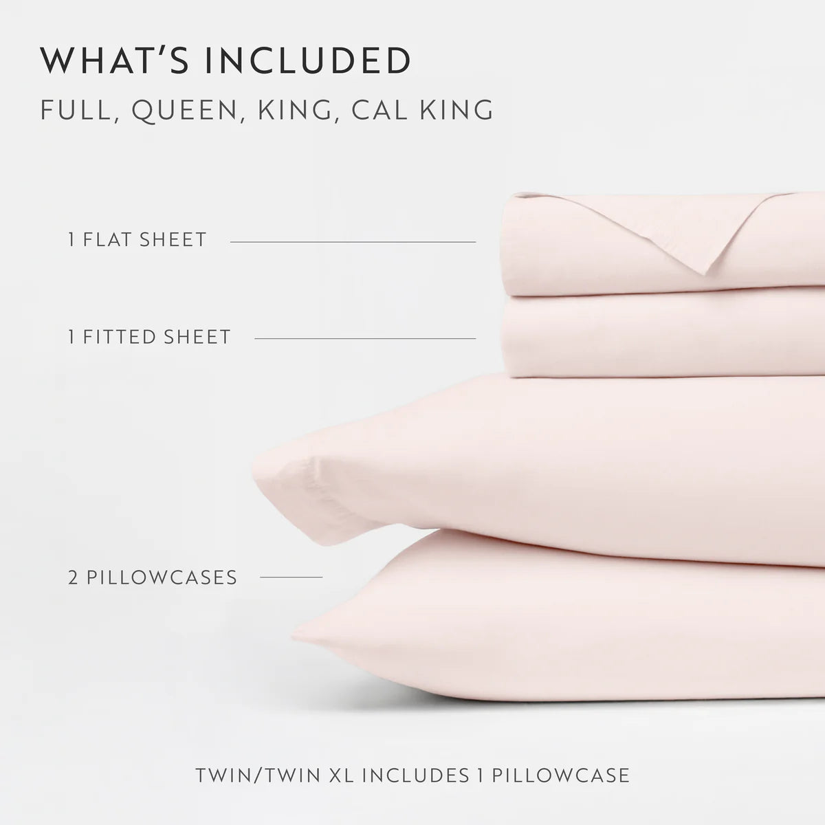 4-Piece 100% Cotton Percale Sheet Set