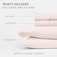 4-Piece 100% Cotton Percale Sheet Set