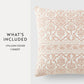 Antique Floral Elegant Cotton Decor Throw Pillow Cover
