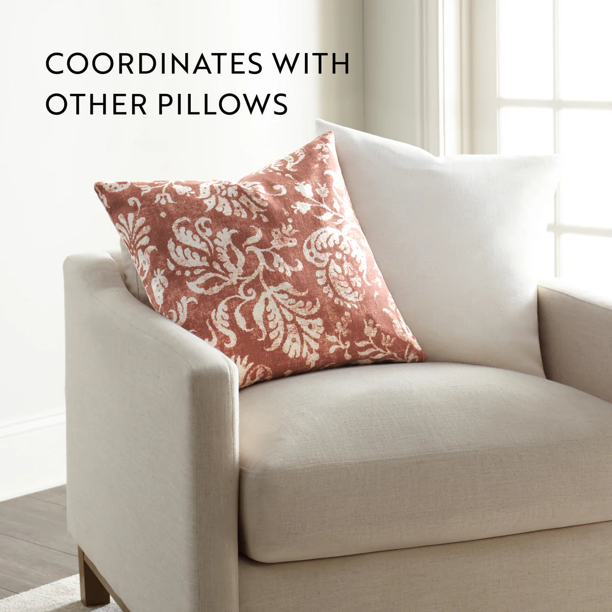 Distressed Floral Elegant Cotton Decor Throw Pillow Cover