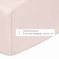 4-Piece 100% Cotton Percale Sheet Set