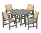 Polywood - Coastal 5-Piece Round Farmhouse Dining Set - FREE SHIPPING