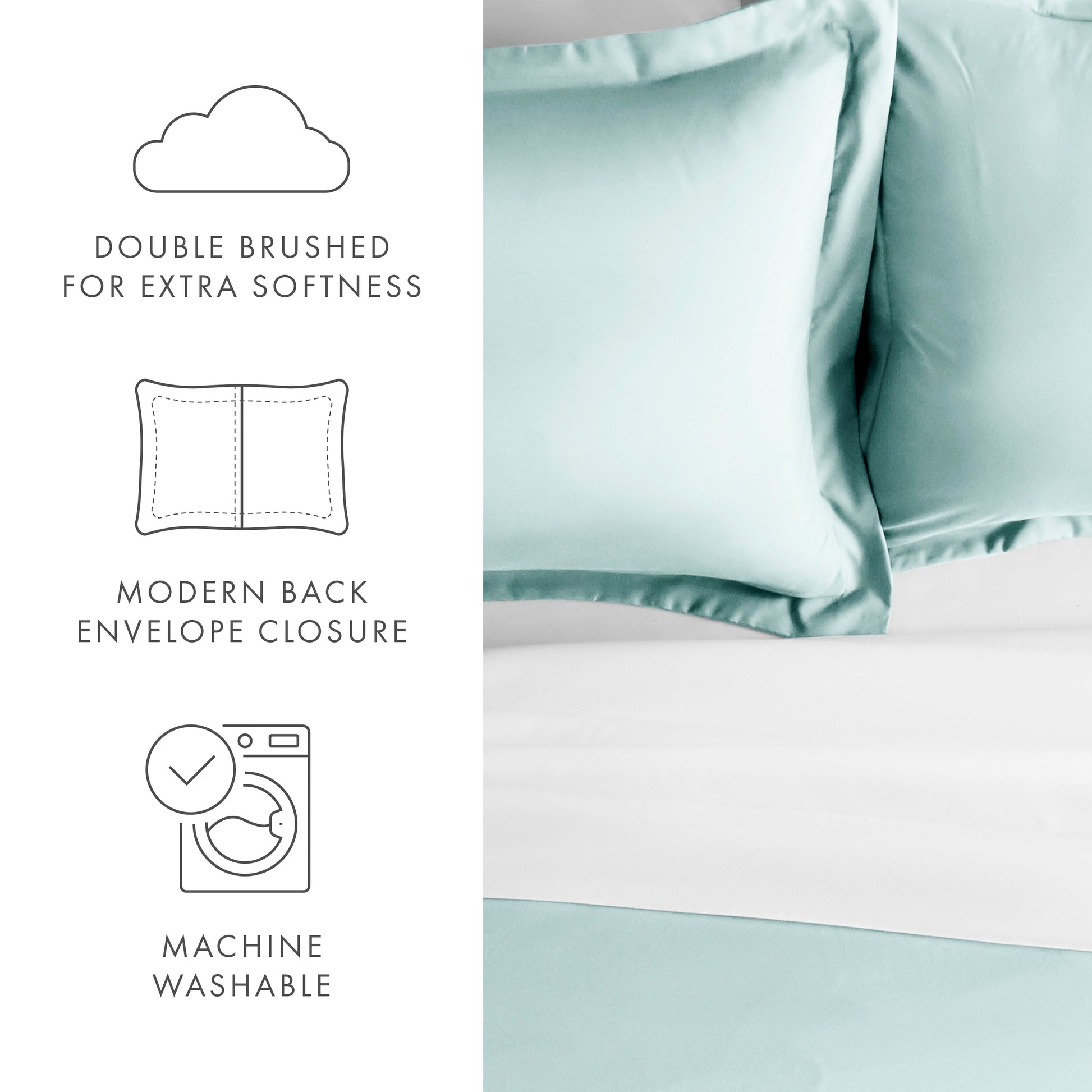 Pillow Shams 2-Pack Microfiber Ultra Soft Bedding