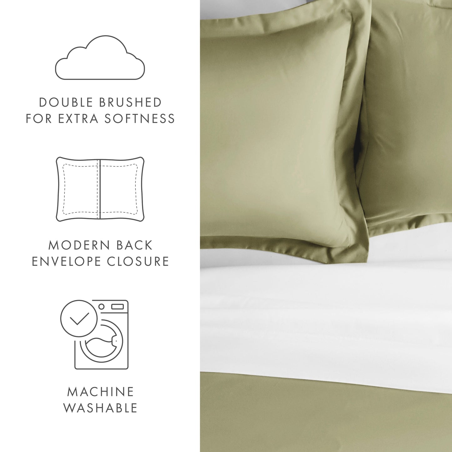 Pillow Shams 2-Pack Microfiber Ultra Soft Bedding