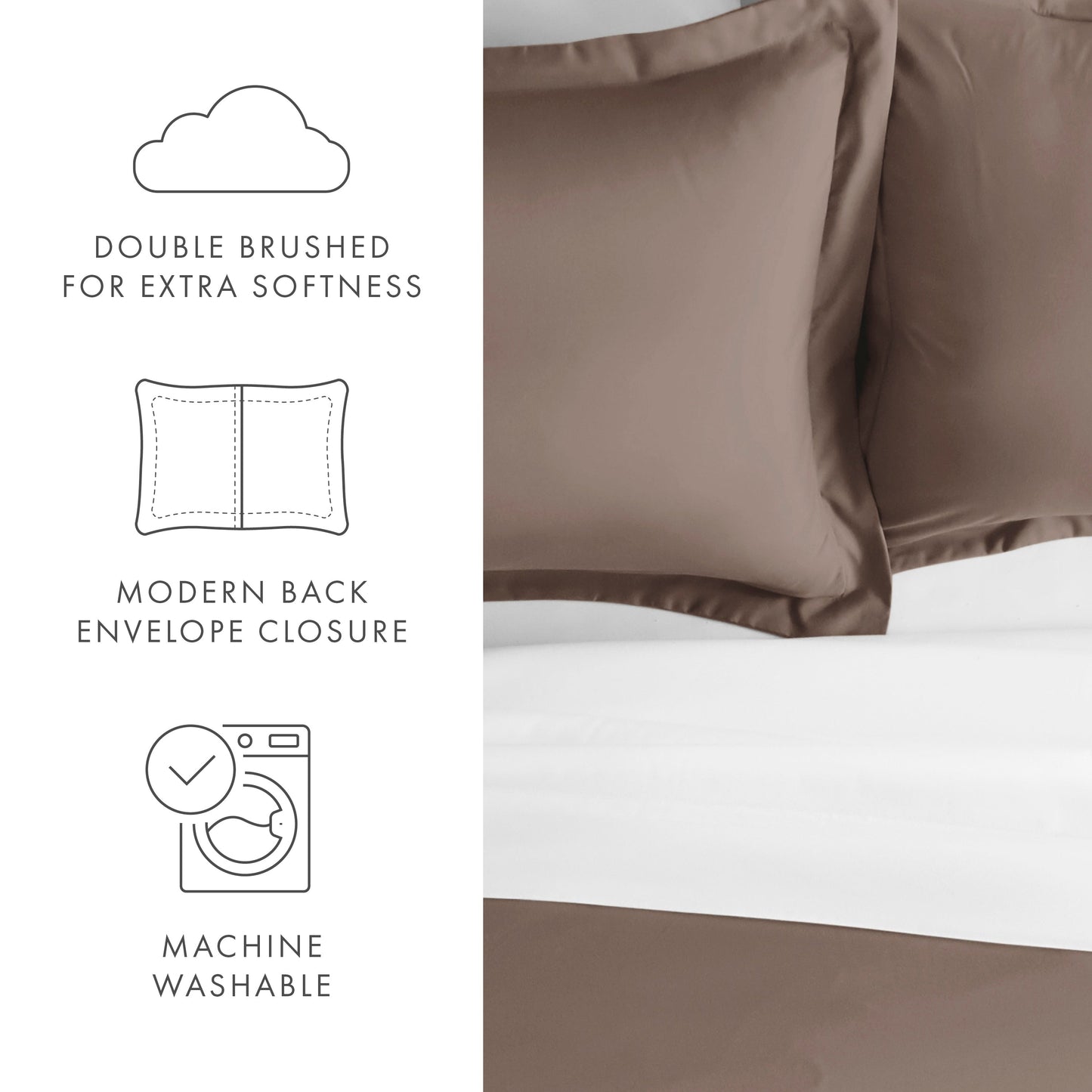 Pillow Shams 2-Pack Microfiber Ultra Soft Bedding