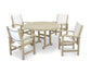 Polywood - Coastal 5-Piece Round Farmhouse Dining Set - FREE SHIPPING
