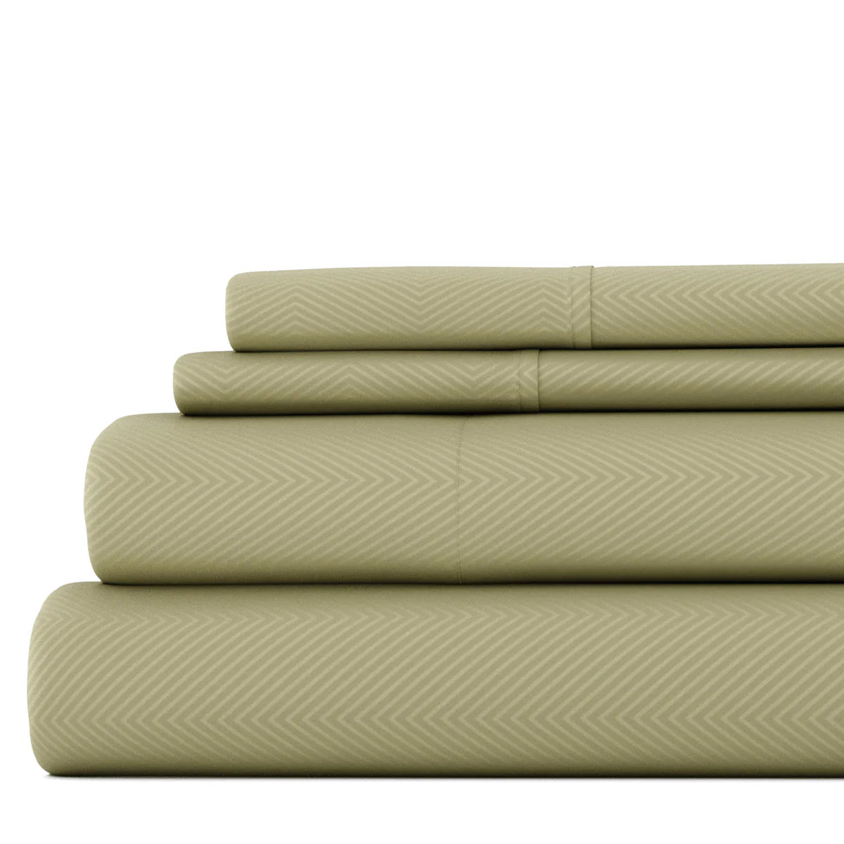 Chevron Embossed 4-Piece Sheet Set