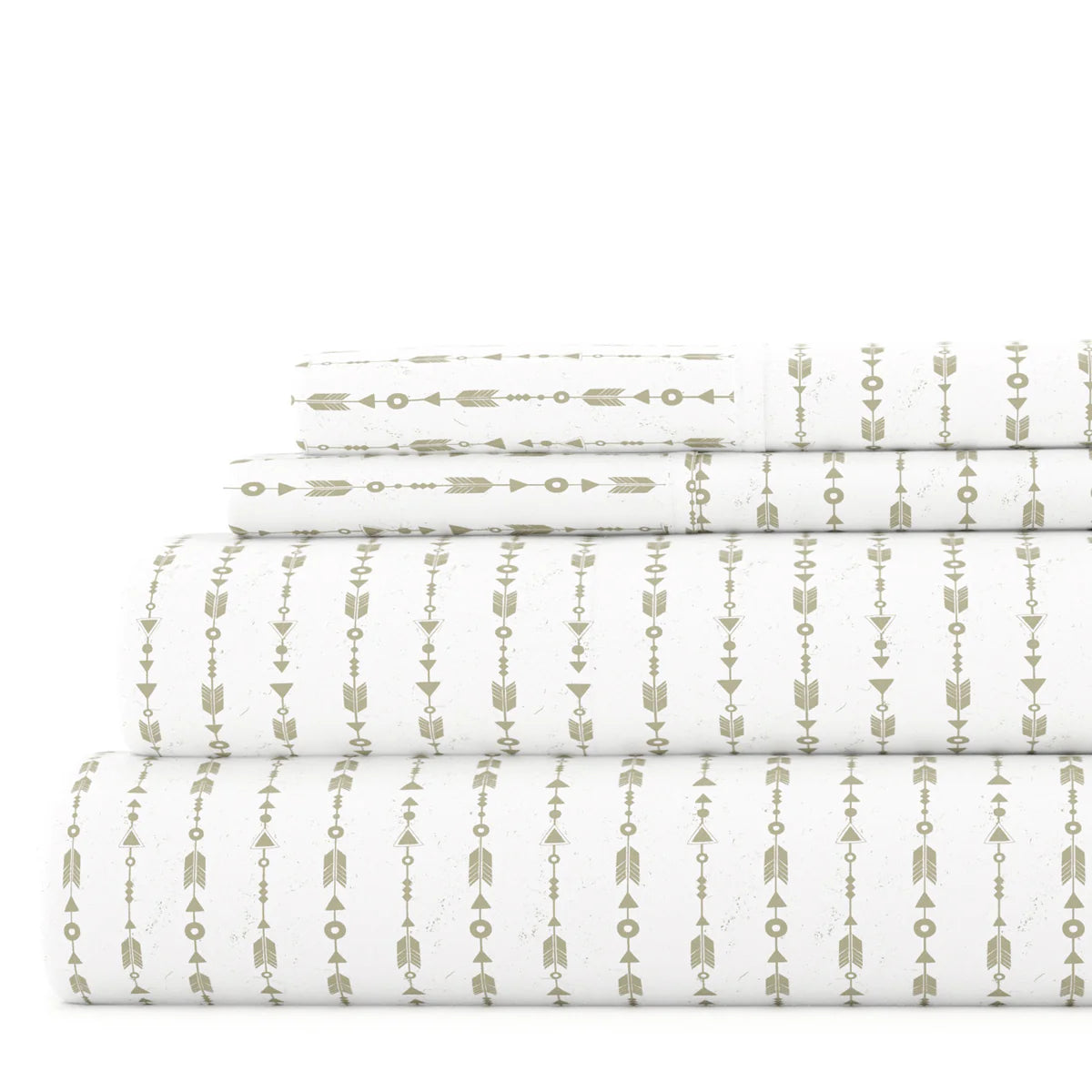 Beaded Arrows 4-Piece Patterned Sheet Set